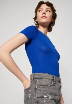 Even&Odd 2 Pack - T-Shirt Basic - Blue/Mottled Dark Grey -Even-Odd Winkel 0752051721b34d8fb5eebec12d858ebb