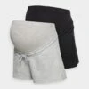 2 Pack - Shorts - Black/Mottled Light Grey 1 2 Pack - Shorts - Black/Mottled Light Grey -Even-Odd Winkel 1053b47b8eaa4cc99058b141999193c4