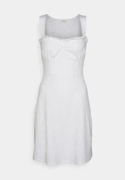 Even&Odd Sleeveless Sweetheart Neckline Princess Seams Flared Skirt Mini Dress (Eo-Ss23-C131-Sp) / 001 - White - Jurk - 001 - White -Even-Odd Winkel 189795427f654a1d97a2c490db539d88