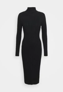 Even&Odd Rollkragen Bodycon Ripp Midi Strickkleid - Etui-Jurk - Black -Even-Odd Winkel 2acb26e6f2594aa49848031368af565d