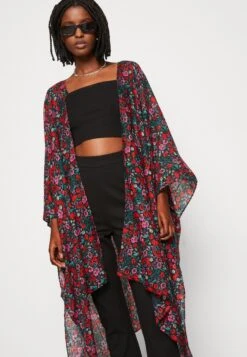 Even&Odd Floral - Lichte Jas - Red -Even-Odd Winkel 352430b06d554cd7b2369f1eeefda106