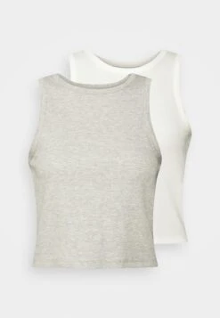 Even&Odd 2 Pack - Top - White/Grey 14 Even&Odd 2 Pack - Top - White/Grey -Even-Odd Winkel 413499a26c5747c29d5f3942894d6b08