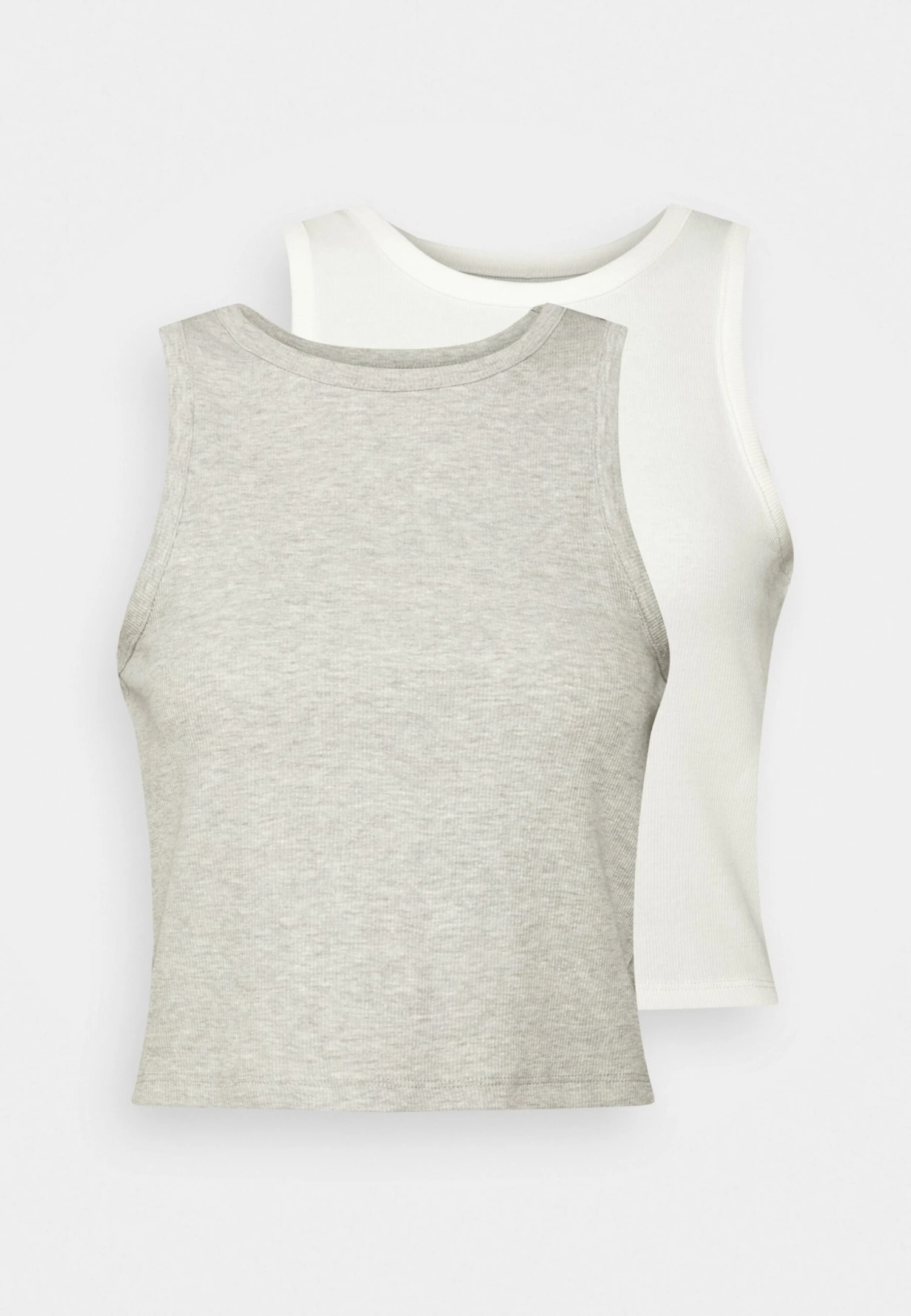 Even&Odd 2 Pack - Top - White/Grey 8 Even&Odd 2 Pack - Top - White/Grey - Afbeelding 6