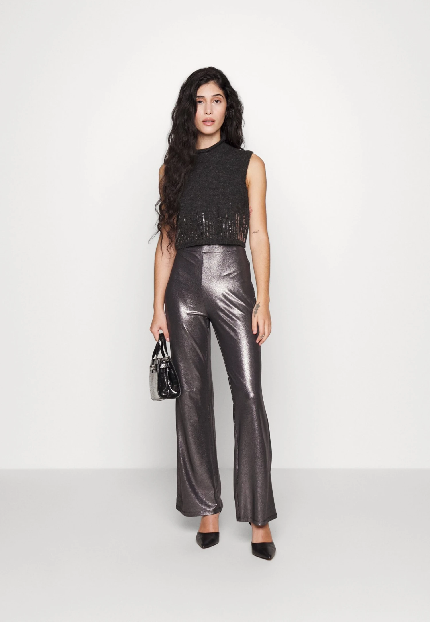 Broek - Black/Silver 4 Broek - Black/Silver - Afbeelding 2