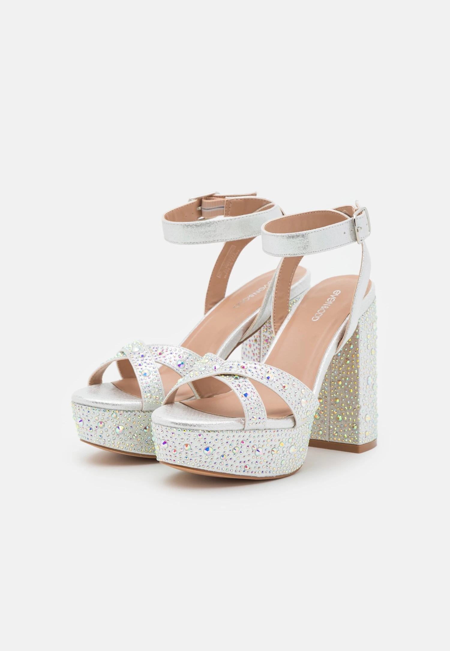 Even&Odd Sandalen Met Hoge Hak - Silver 5 Even&Odd Sandalen Met Hoge Hak - Silver - Afbeelding 3