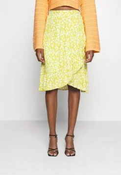 Even&Odd A-Lijn Rok - Light Green/White