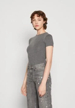 Even&Odd 2 Pack - T-Shirt Basic - Blue/Mottled Dark Grey -Even-Odd Winkel 561f8c8decad441fb41af14208174756