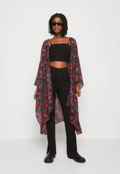 Even&Odd Floral - Lichte Jas - Red -Even-Odd Winkel 76213ba0d8014fbe9c50ffa0b62ff859