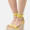 Even&Odd Sandalen Met Hoge Hak - Yellow