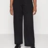 Tailored Wide Trouser - Broek - Black