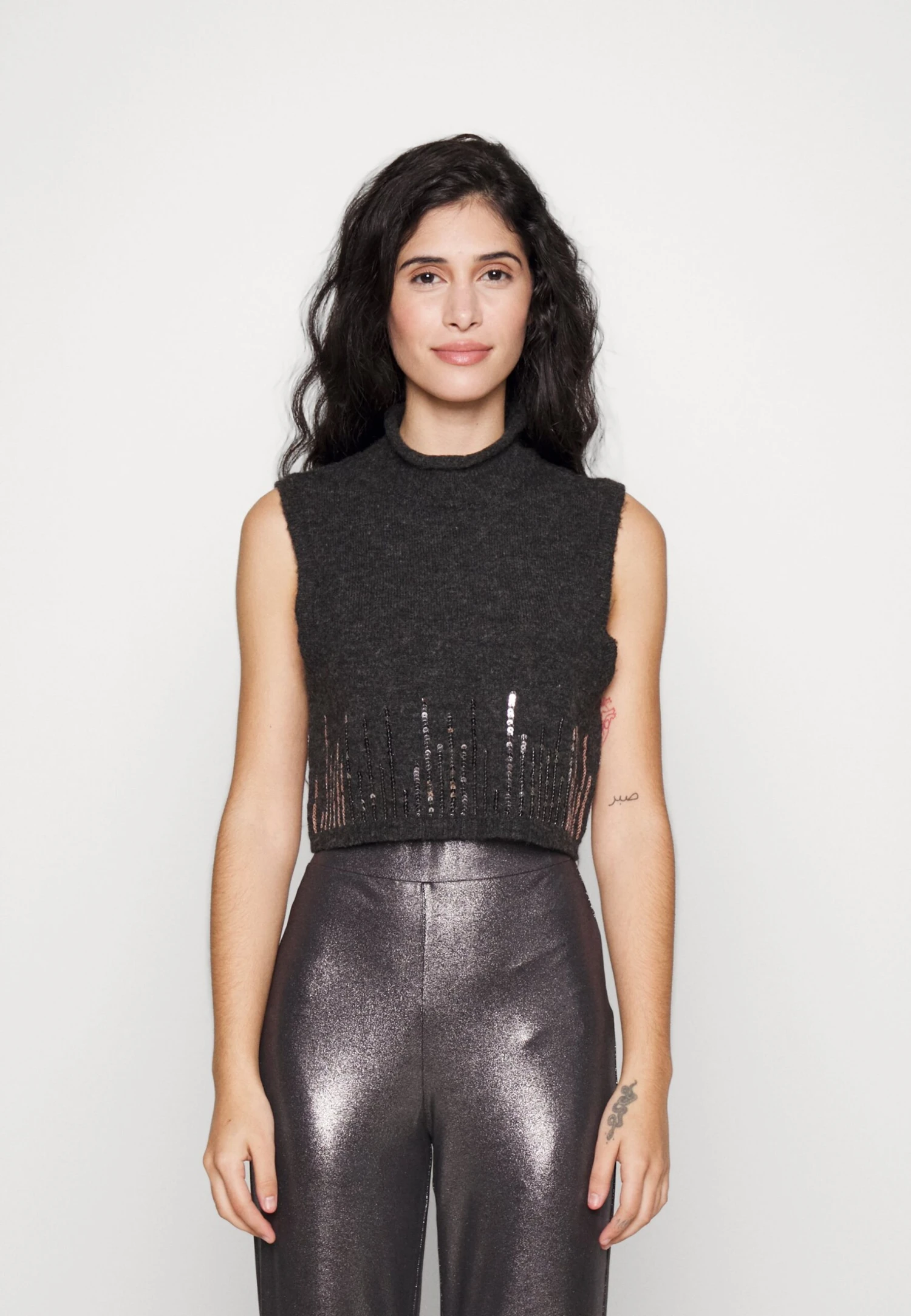 Broek - Black/Silver 7 Broek - Black/Silver - Afbeelding 5