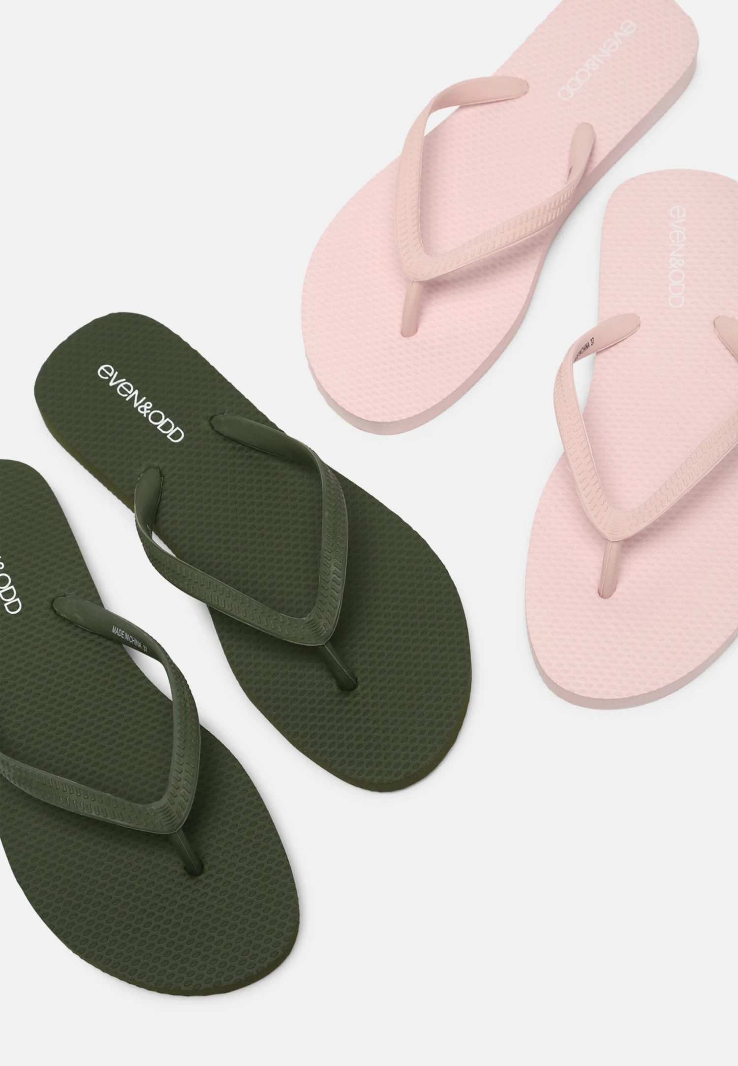 Even&Odd 2 Pack - Teenslippers - Khaki/Pink 10 Even&Odd 2 Pack - Teenslippers - Khaki/Pink - Afbeelding 8