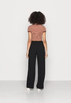 Even&Odd Belt Detail Wide Leg Pants - Broek - Black -Even-Odd Winkel a9855e632de94b4d8943728ce35404ce