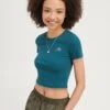 Even&Odd T-Shirt Basic - Teal -Even-Odd Winkel ae094a3b027f481d9f59eebe80b60818