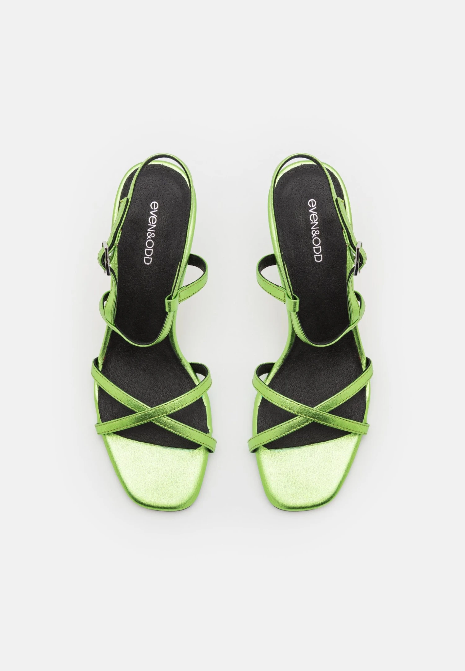 Even&Odd Leather- Sandalen Met Hoge Hak - Green 8 Even&Odd Leather- Sandalen Met Hoge Hak - Green - Afbeelding 6