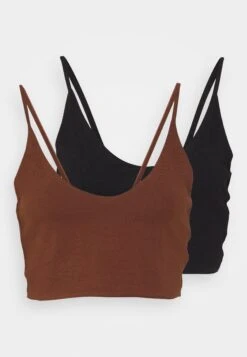 Even&Odd 2 Pack - Top - Black/Brown -Even-Odd Winkel c04cd930fd1443f089ff8c1735d86623