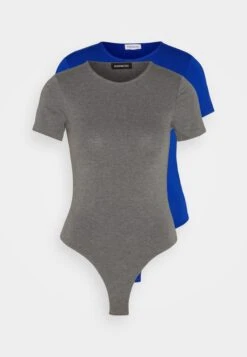 Even&Odd 2 Pack - T-Shirt Basic - Blue/Mottled Dark Grey -Even-Odd Winkel c76a5faf446c4574b2a40dccc3595473