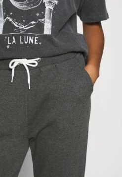 Even&Odd Regular Fit Jogger With Contrast - Trainingsbroek - Mottled Dark Grey -Even-Odd Winkel d8e0508bc71f4005b42489e3f308e43a