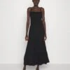 Dress With Tiered Skirt - Maxi-Jurk - 802 - Black