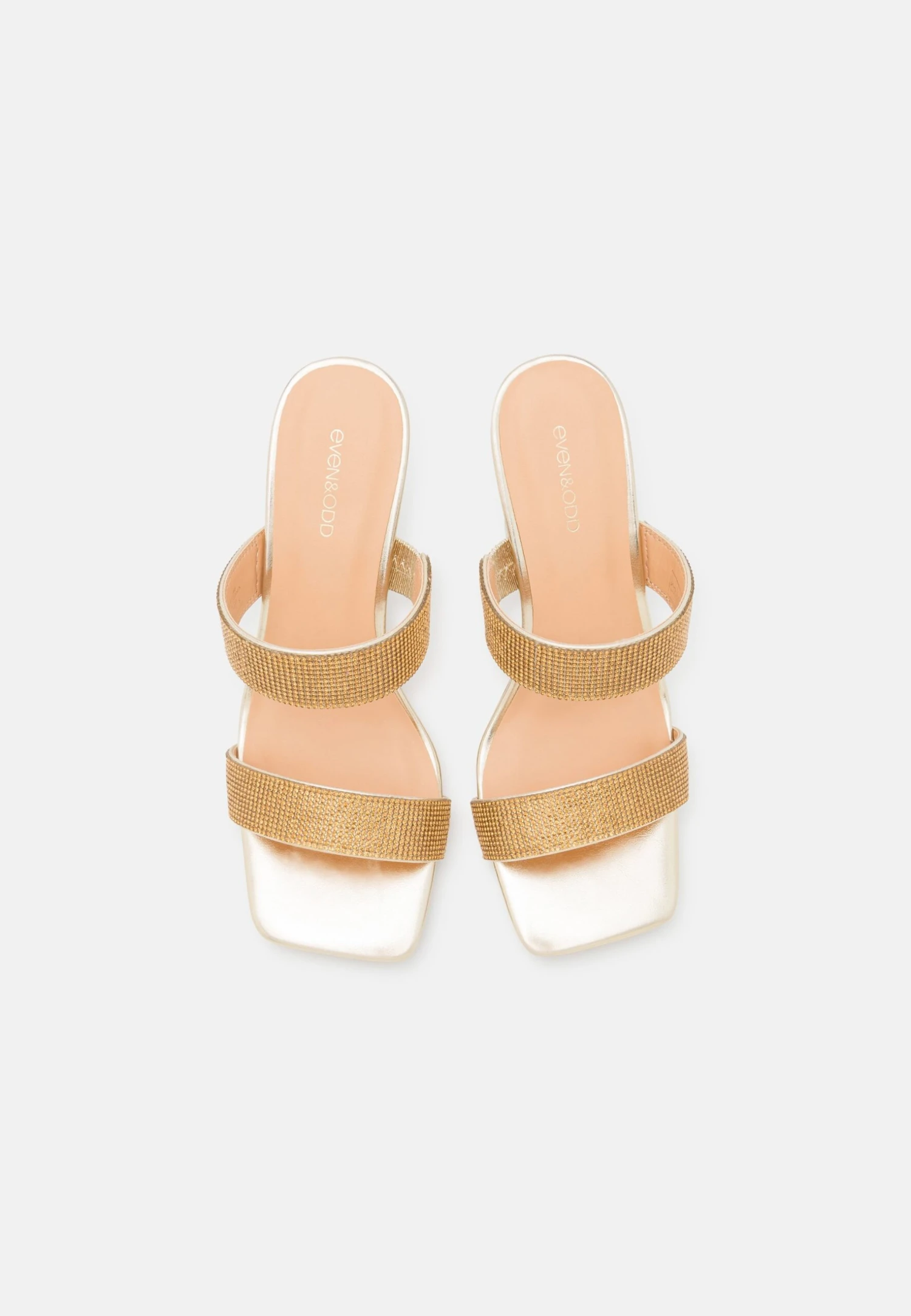 Even&Odd Muiltjes Met Hak - Gold 8 Even&Odd Muiltjes Met Hak - Gold - Afbeelding 6